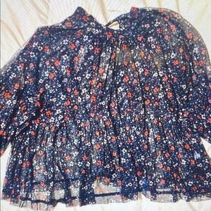 Floral Sheer Blouse